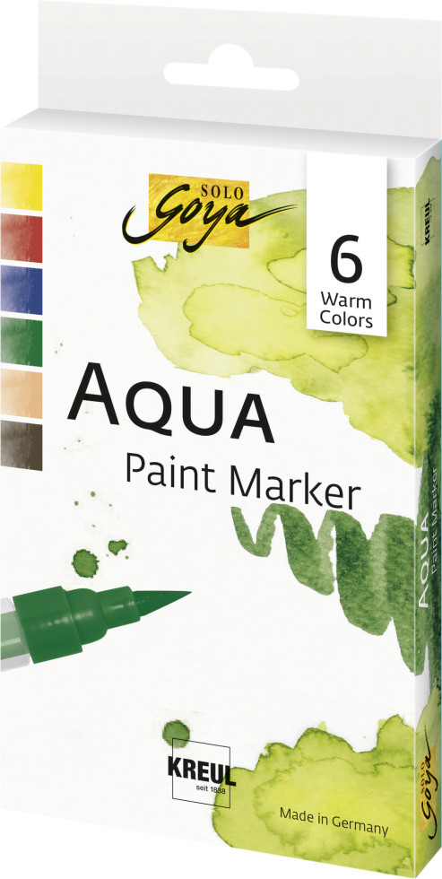 Kreul Solo Goya Paint Marker Set 6 Warm Colors