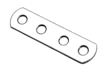 Hettich Verbindungsblech 15 x 60 mm Edelstahl-Optik - 1 Stück