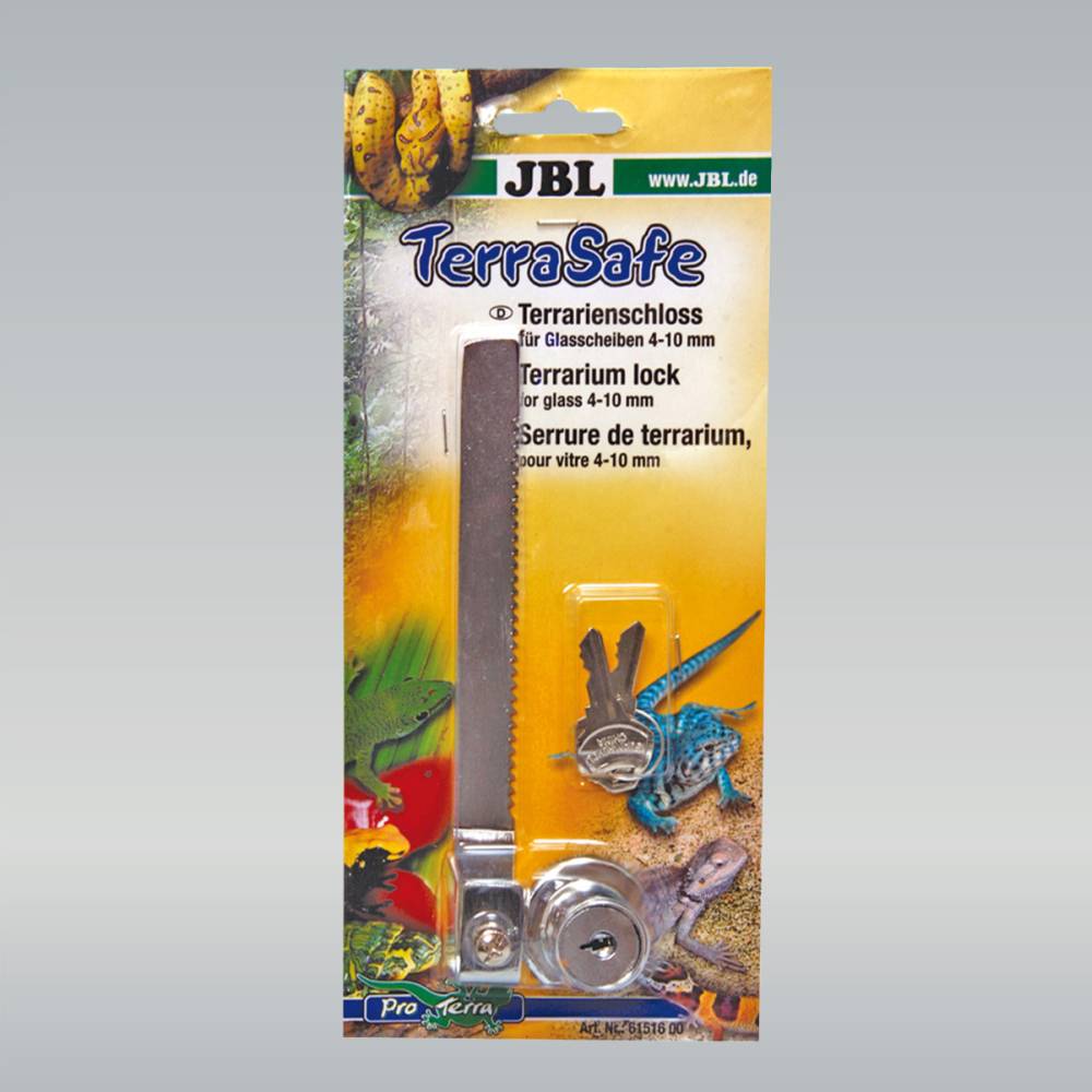 JBL Aquaristik JBL TerraSafe Schloss für die Terrarienscheibe GLO689900037