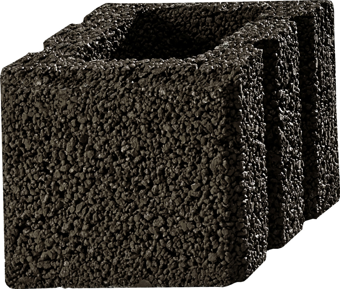 Kann Mauerstein Garten 25 x 25 x 20 cm anthrazit