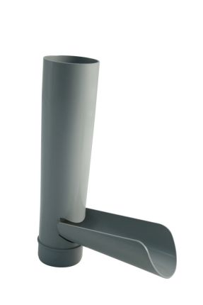 Germany product data sample: Marley Wasserablaufklappe NW 53 mm, , grau