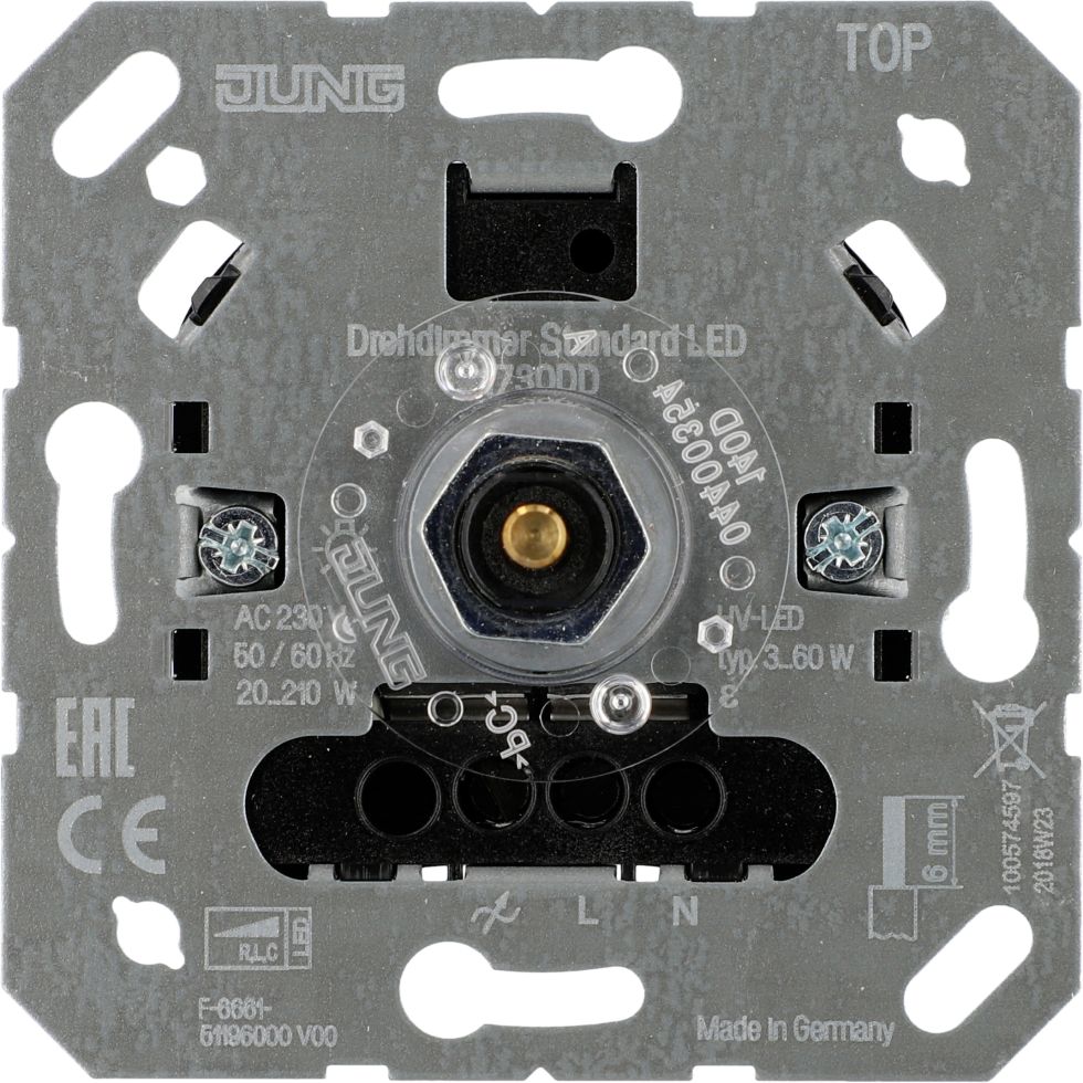 Jung LED Dimmer DrehAusschalter, 20 210 Watt, 1730DD kaufen Globus