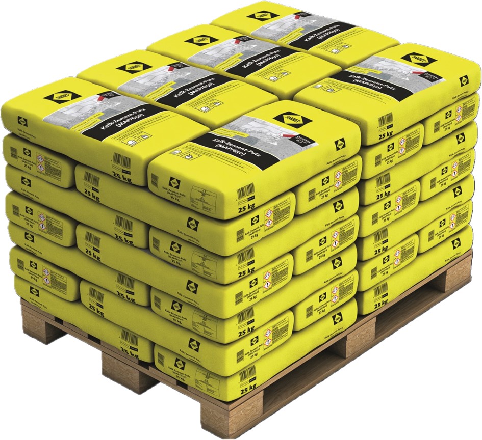 SAKRET Kalk-Zement-Putz (MAP/650) 25 kg Sack grau 1,0 mm 42 St. Palettenabnahme GLO779101040