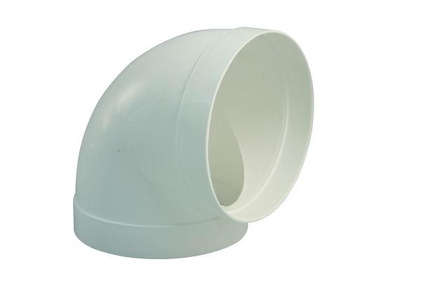 Marley Bogen 90 ° rund für Rohr 125 mm Ø, weiß