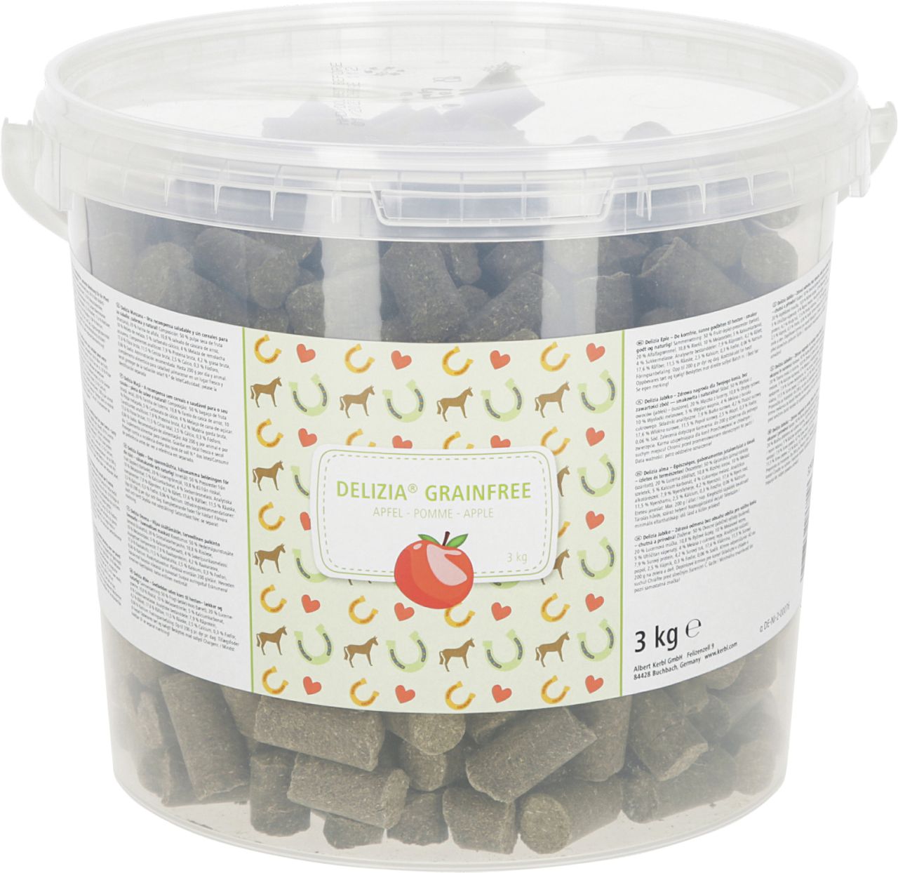 Kerbl Delizia Apfel getreidefrei Pferdefutter 3 kg GLO629101314