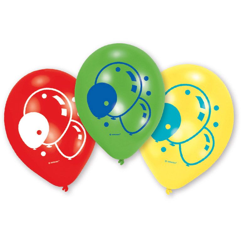 6 Latexballons Ballons 22,8 cm