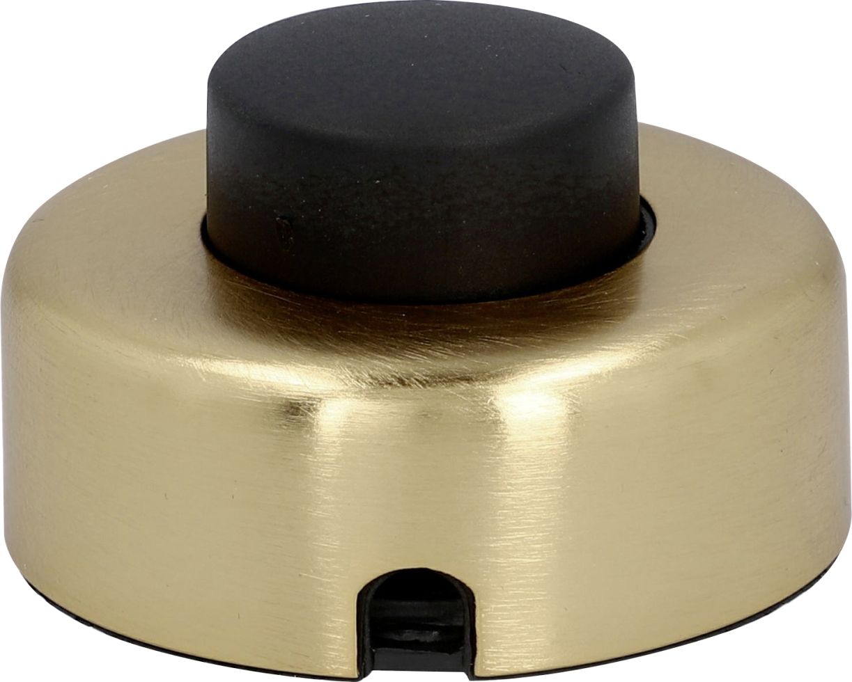 Fuß-Tretschalter 1pol 1A 250V messing