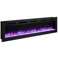 BALDERIA Elektrokamin schwarz Leif 70 1000/1800 Watt 43 x 178 cm