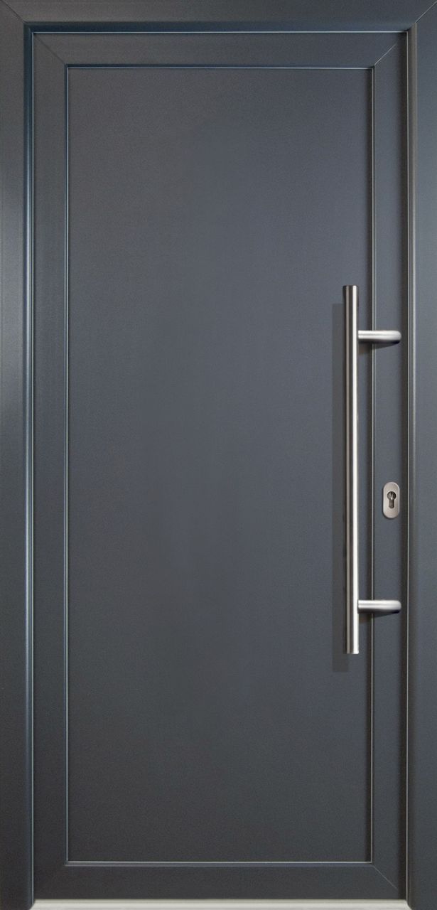 Meeth Haustür Signum Aluminium Modell 01 88 x 208 cm, DIN rechts, titan