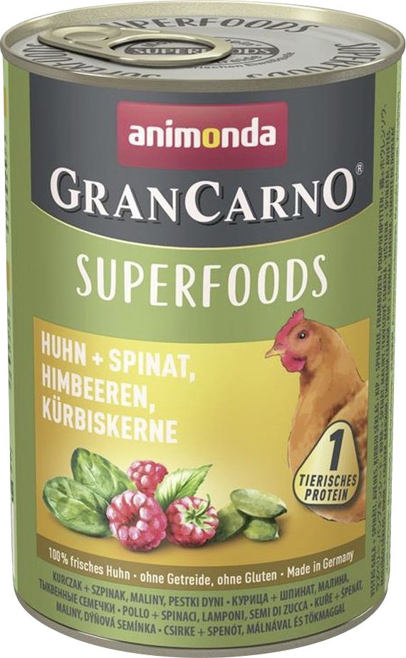 Animonda Gran Carno Hundefutter Superfood Huhn 400 g GLO629307175