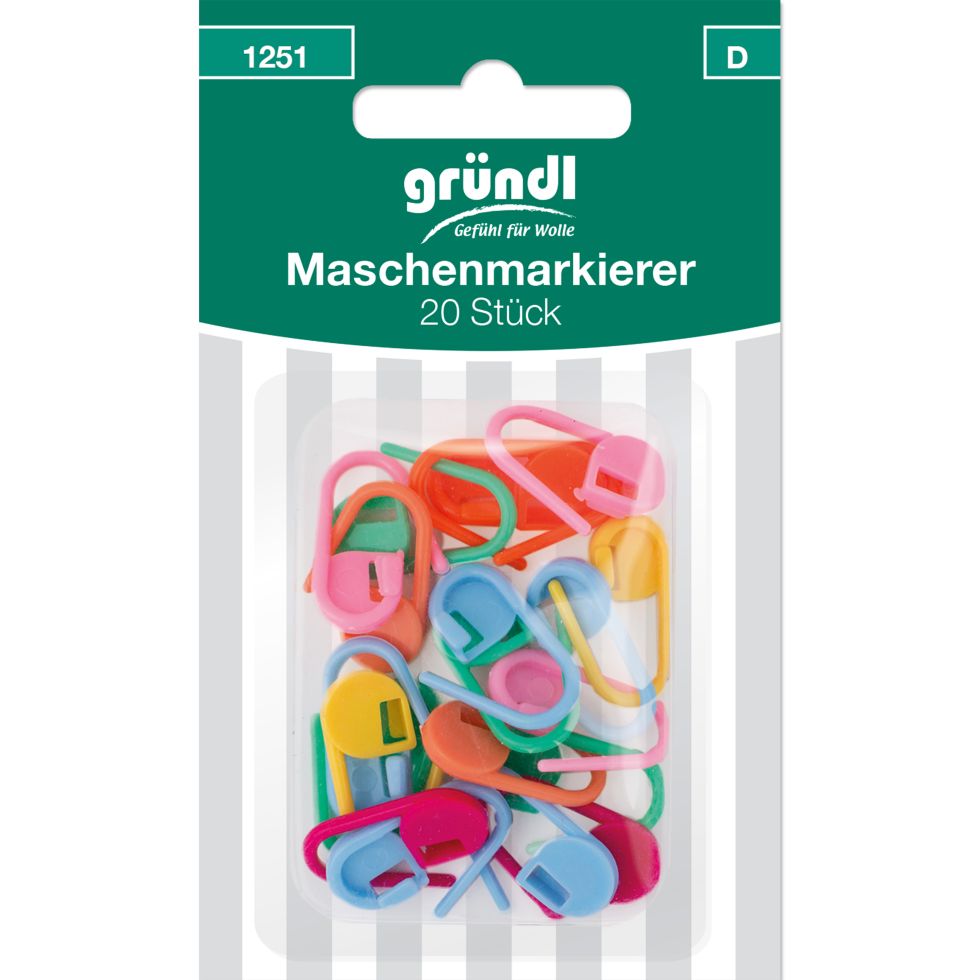 Gründl Maschenmarkierer 20 Stück bunt