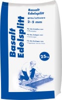 Edelsplitt Basalt 2 - 5 mm grau/schwarz 25 kg