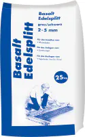 Edelsplitt Basalt 2 - 5 mm grau/schwarz 25 kg