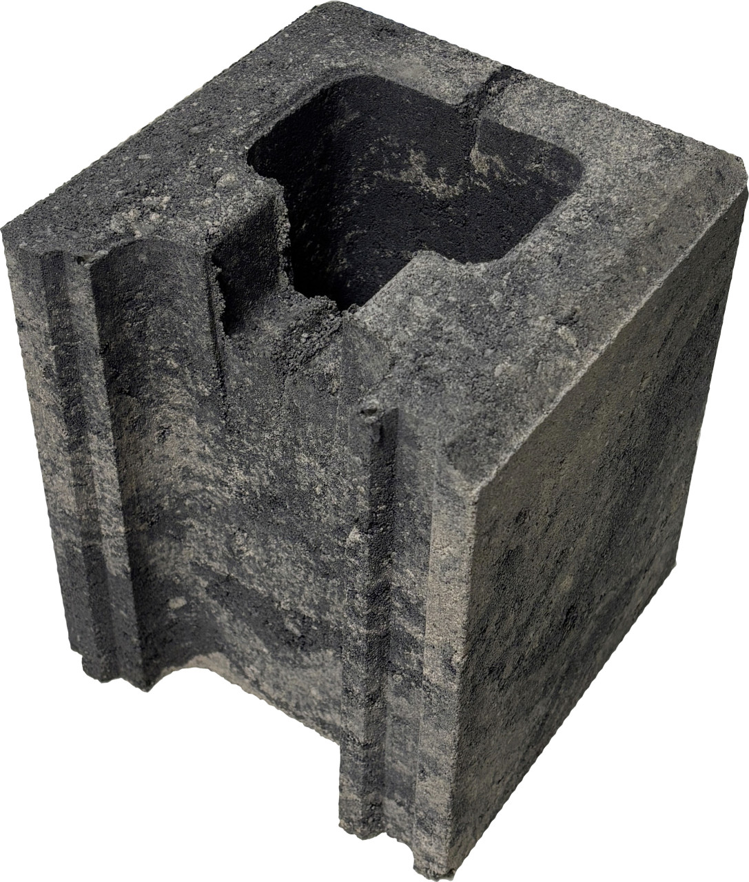 Weitere Schalungsstein Eckelement 17,5 x 20 x 17,5 cm grau-anthrazit nuanciert GFMce211f774