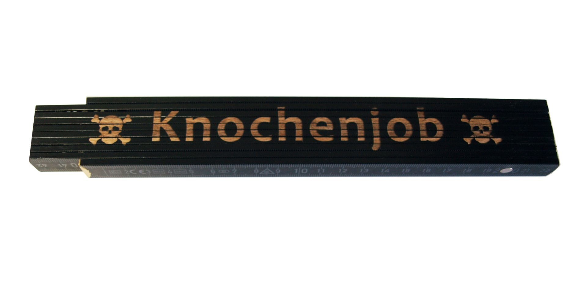 Heka Zollstock Knochenjob 2 m schwarz GLO760200981