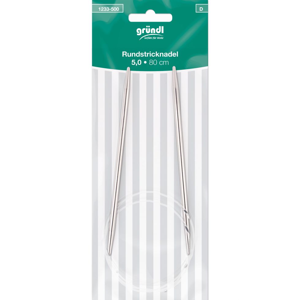 Gründl Rundstricknadeln 5 mm 80 cm