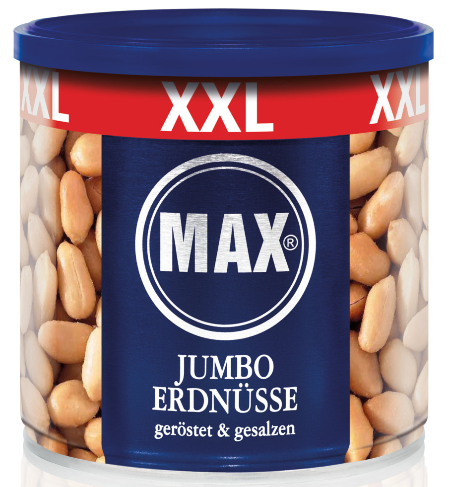Maxkiene MAX XXL Jumbo Erdnüsse geröstet und gesalzen 450 g GLO615021369