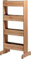 Dobar Vertikalbeet 4 Pflanzkästen braun 55 x 40 x 125 cm