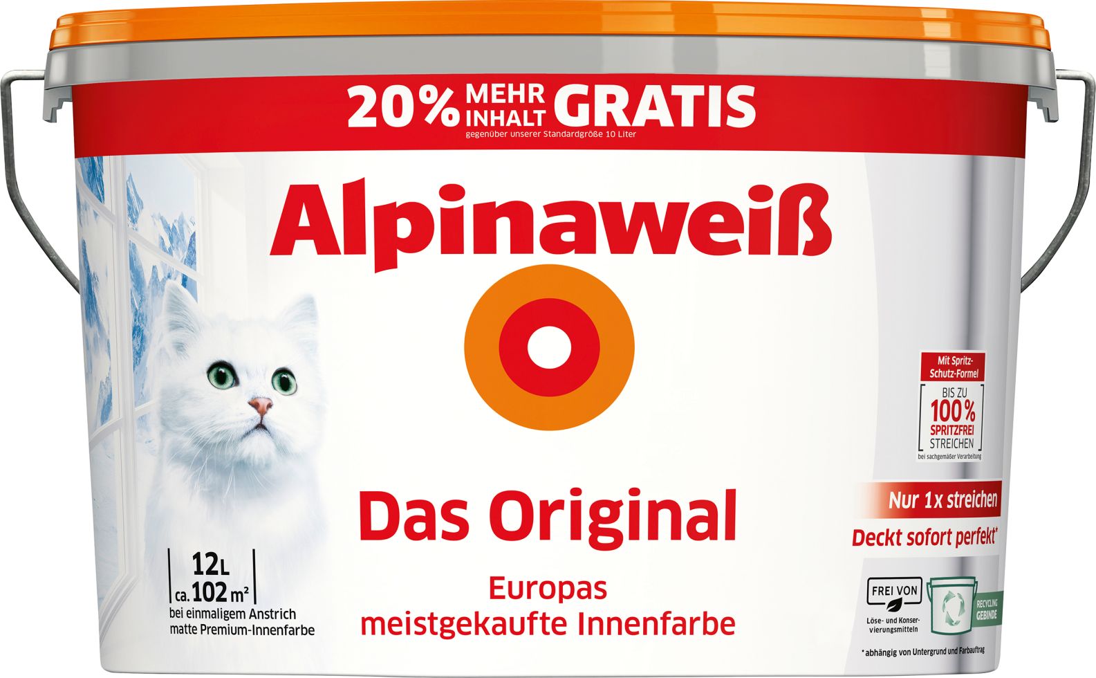 Alpinaweiß Das Original 12 L weiß matt kaufen Globus Baumarkt