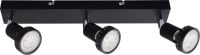 Primaster LED-Deckenlampe 3er Spot Chicago GU10 36 x 8 cm schwarz