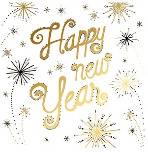 Braun & Company Servietten Motiv Feuerwerk 25 x 25 cm -20er Pack