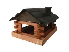 Vogelhaus Sweden Style Kiefernholz 40 x 31 x 28 cm schwarz-braun