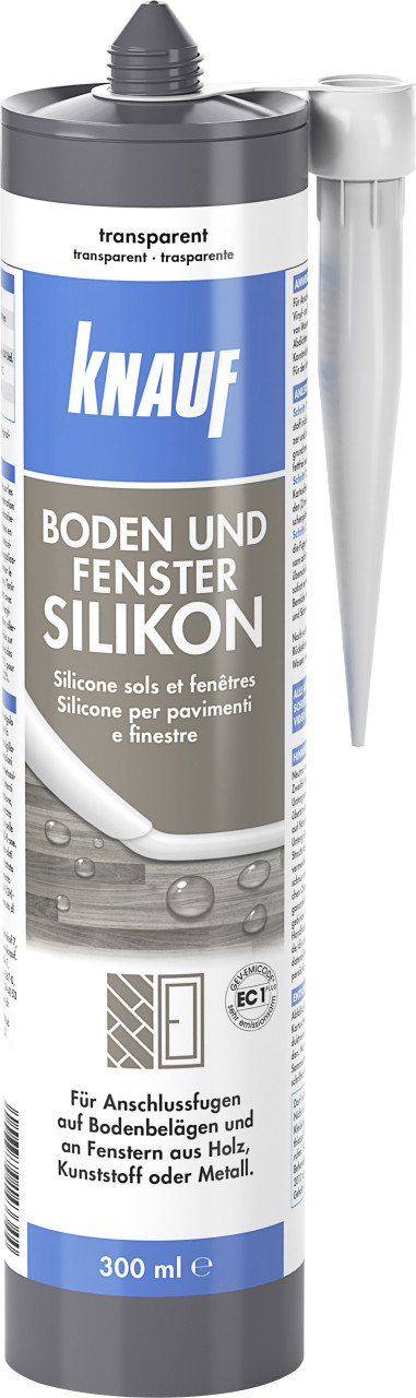 Knauf Boden- & Fenster Silikon 300 ml transparent