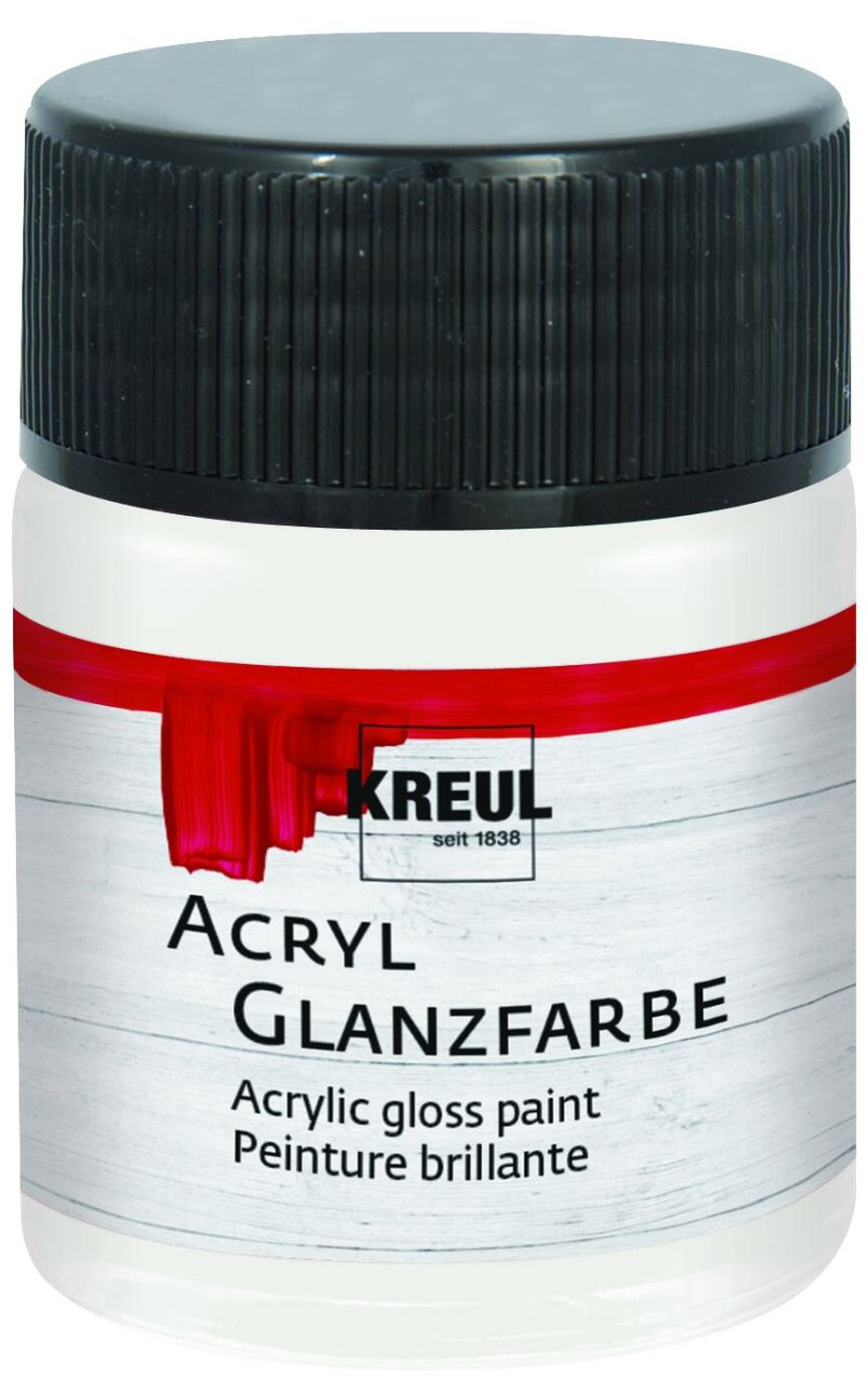 Kreul Acryl Glanzfarbe weiß 50 ml