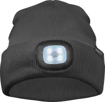 Primaster Mütze Beanie mit LED-Licht laden per USB