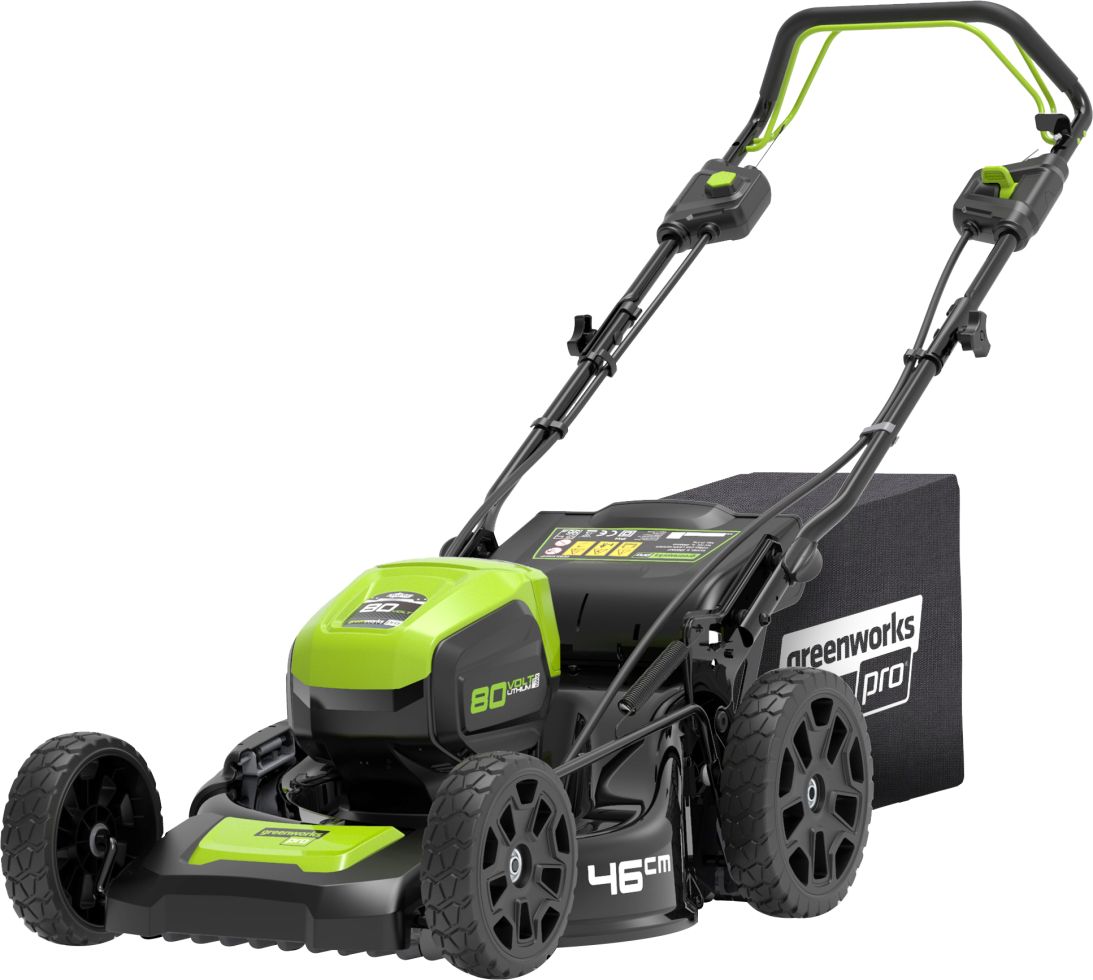 Greenworks AkkuRasenmäher 80 V mit Radantrieb ohne Akku und Ladegerät