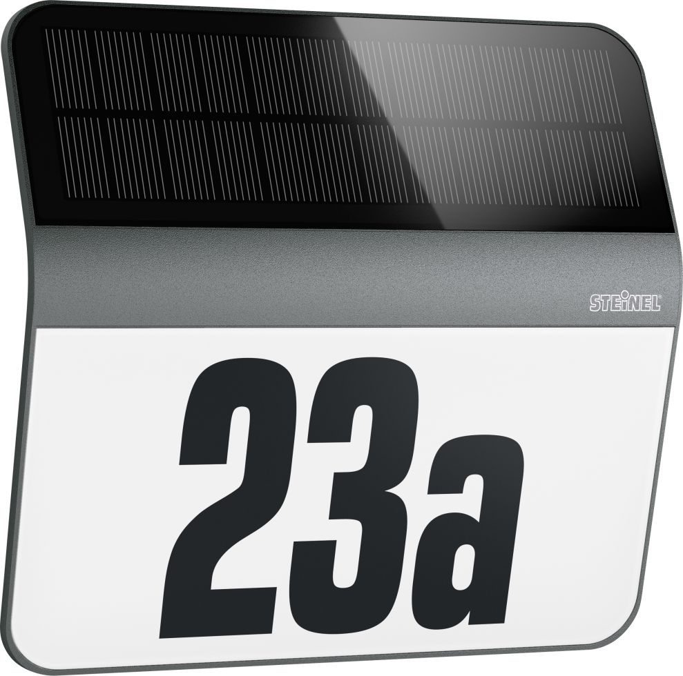 Steinel LED Solar-Hausnummernleuchte Xsolar LH-N anthrazit