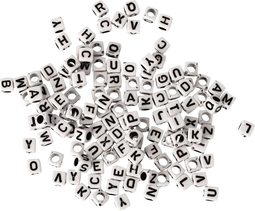 Glorex Kunststoff-Würfel mit Loch schwarz-weiß 5 x 5 mm GLO663109539