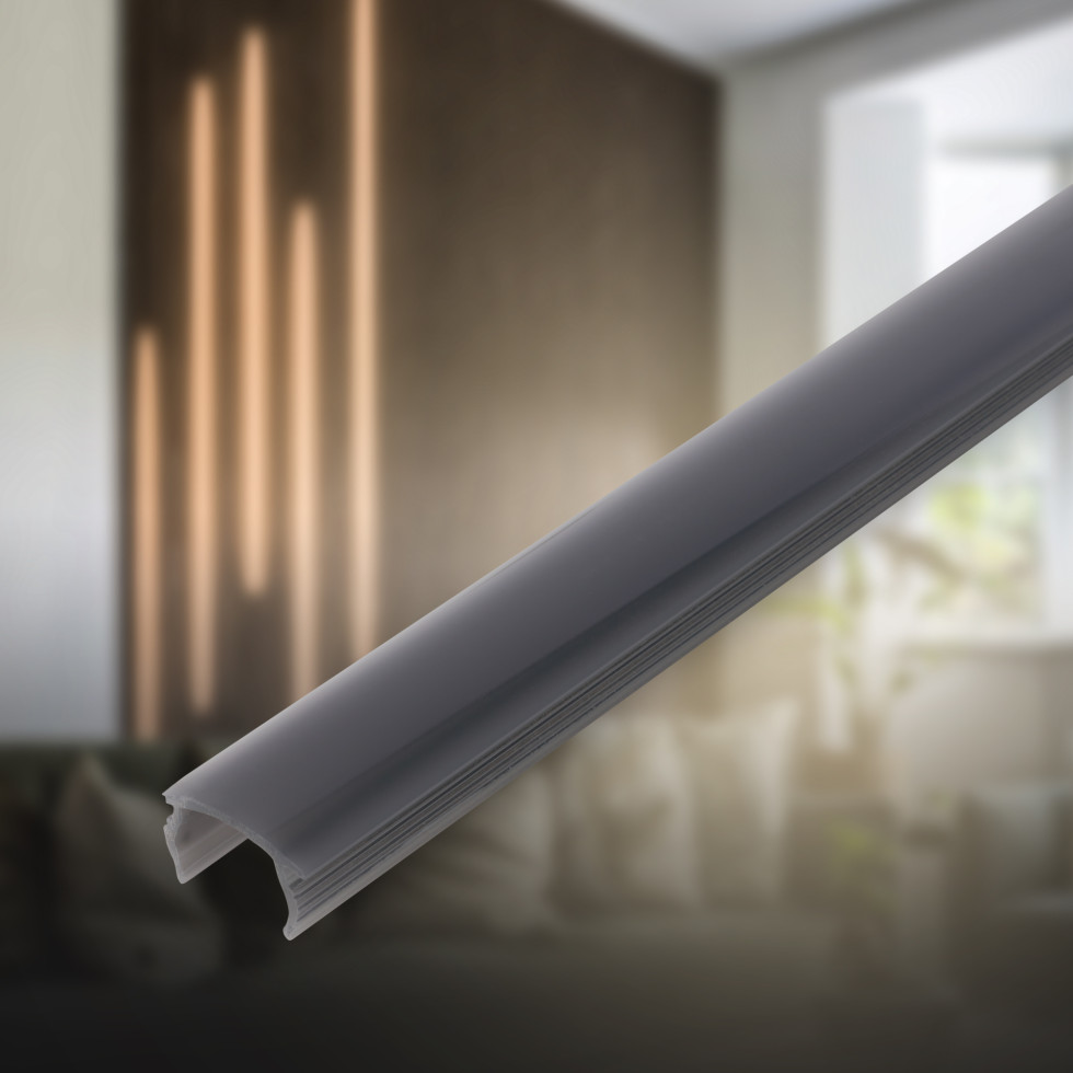 PC Profil Diffusor für Akustikpaneele Kunstoff 130 cm Rauchglas Optik ...