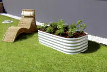 Vitavia Hochbeet Terra Basic 82 x 162 x 40 cm aluminium