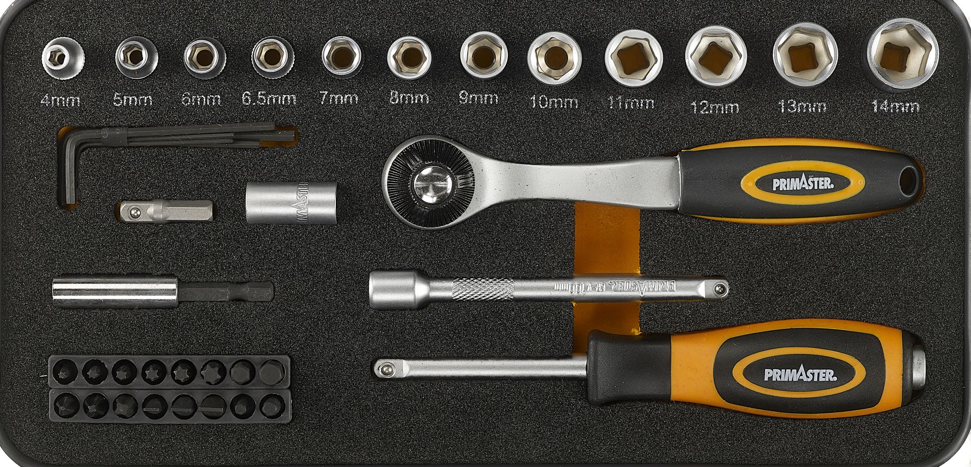 Draper 48853 Sechskant-Steckschlüsselset – 9-teilig, 3/8 Zoll, Aus Chrom-Vanadium-Stahl, Rostbeständig