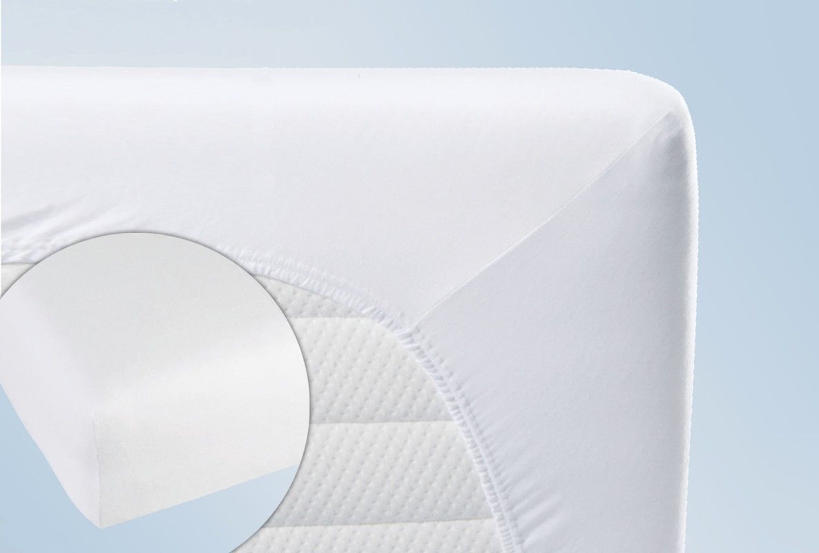 Biberna Molton Sleep & Protect Spannbetttuch natur, 160/190 x 190/210 cm