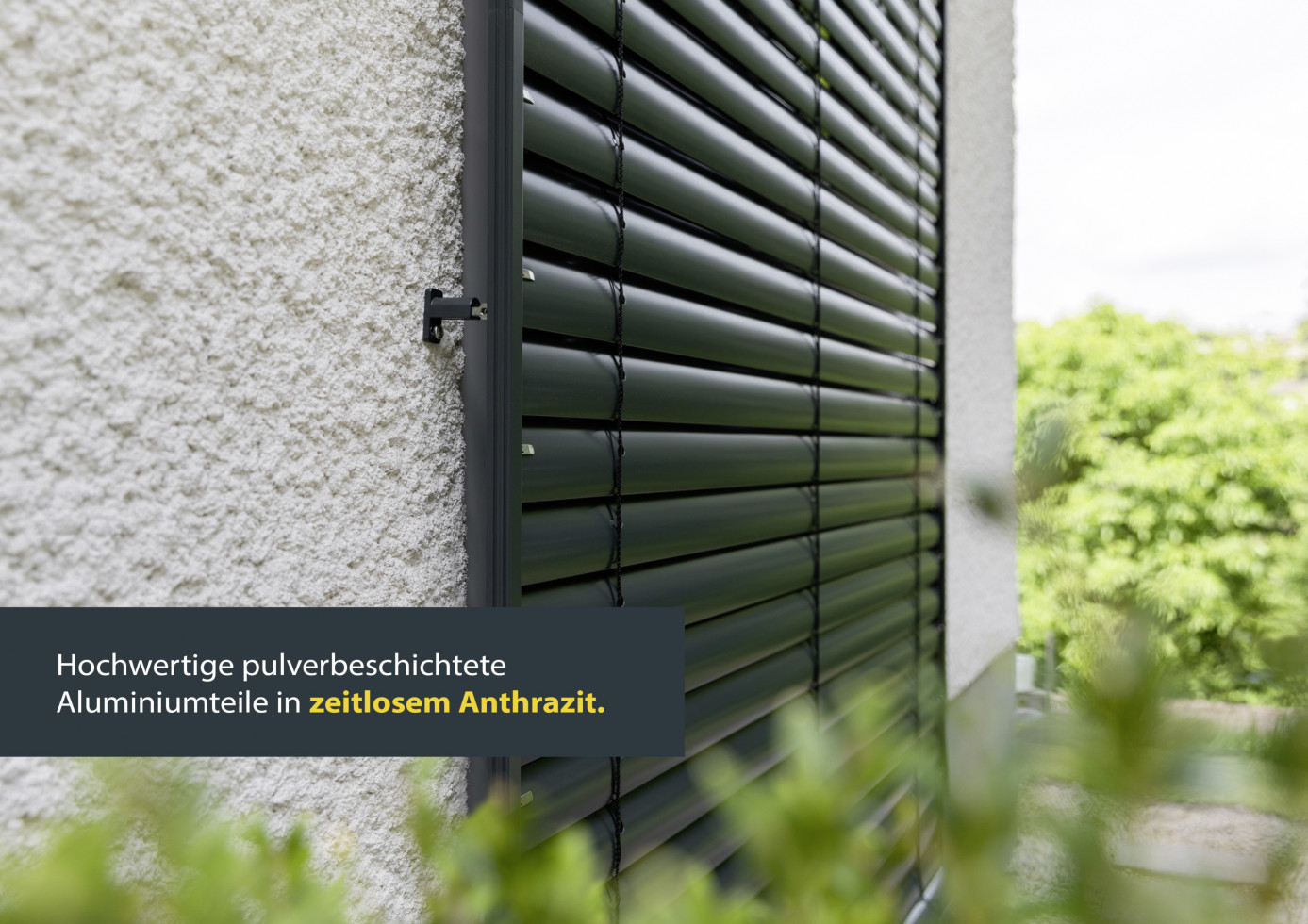 Schellenberg Raffstore Express, anthrazit 130 x 220 cm, Blende 30 cm ...