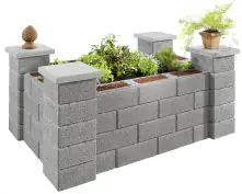 Kann Hochbeet-Set 5 Garten 230 x 150 x 85 cm grau