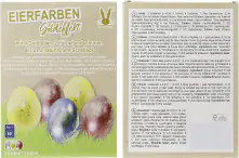 Eierfarben Goldeffekt 3 Farben mit Goldfolie, Schellack und Färbehandschuhe