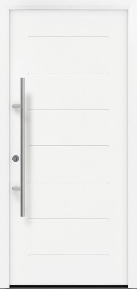EcoStar Haustür ISOPRO Secur IPS 015 RC2 verkehrsweiß 110 x 210 cm