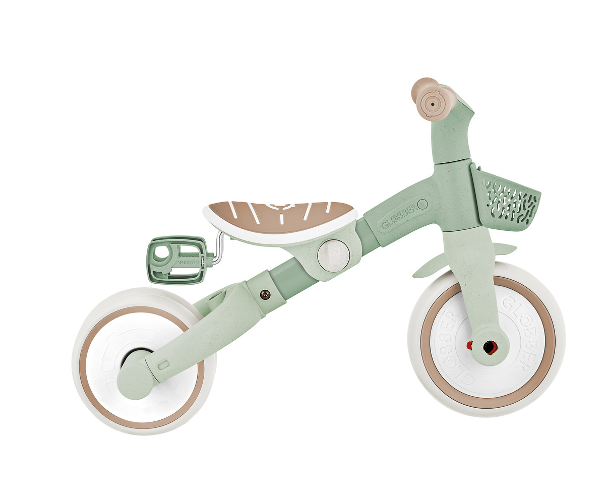 Globber Dreirad für Kinder Learning Trike 3-in-1 Plus salbeigrün