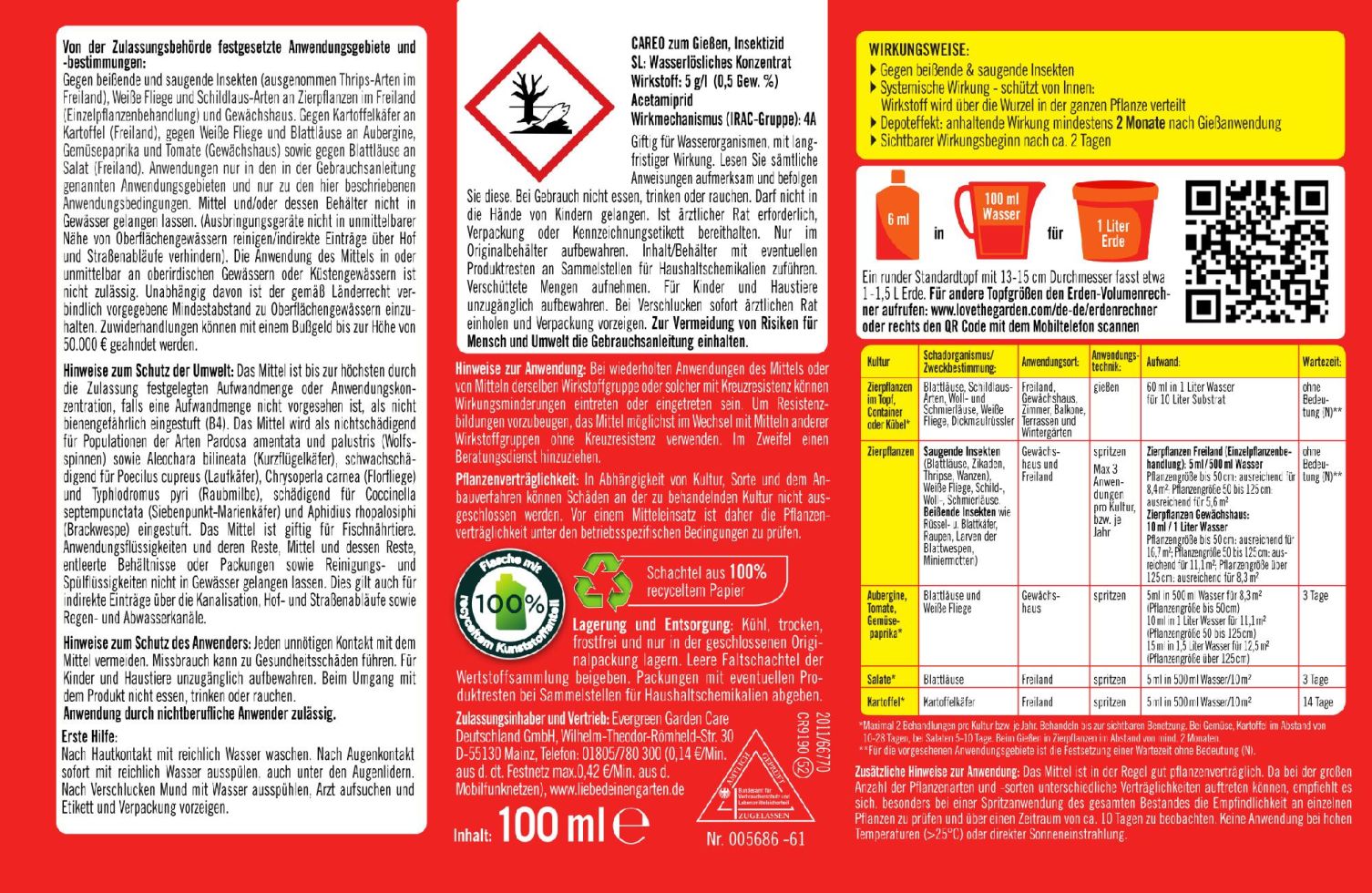 Substral Celaflor Careo Zum Gießen 100 ml kaufen Globus Baumarkt