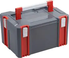 Primaster Systembox 44 x 31 x 25 cm unbestückt grau-rot
