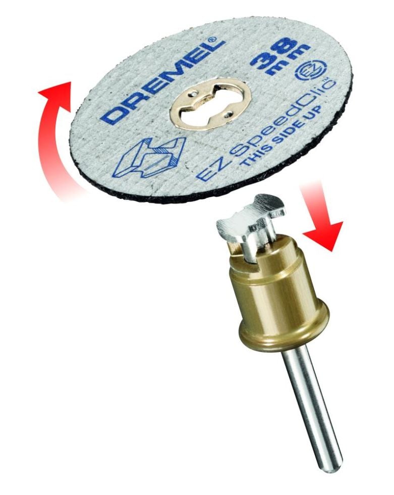 Dremel Metall-Trennscheibe SpeedClic-Set mit Dorn 2 Trennscheiben