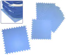 Happy People Unterleg-Poolmatte 8 teilig 50 x 50 x 0,4 cm