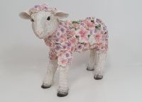 Dekofigur Blumenschaf stehend 35 x 15 x 44 cm