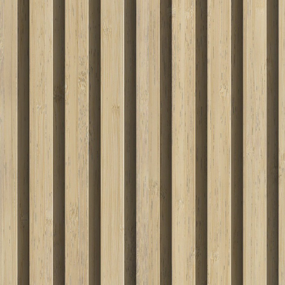 Grosfillex Wandpaneel Kunststoff LINIO 260 x 37,5 cm 8 mm Bamboo 3 Stück