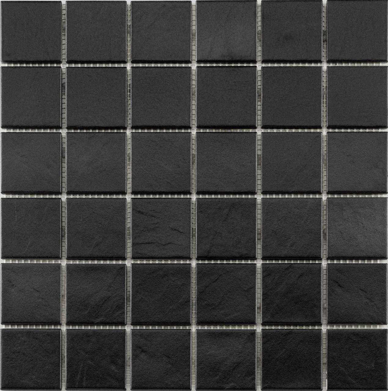 Mosaikfliese 29,7 x 29,7 cm schwarz Steinmaß: 4,7 x 4,7 cm rutschhemmend