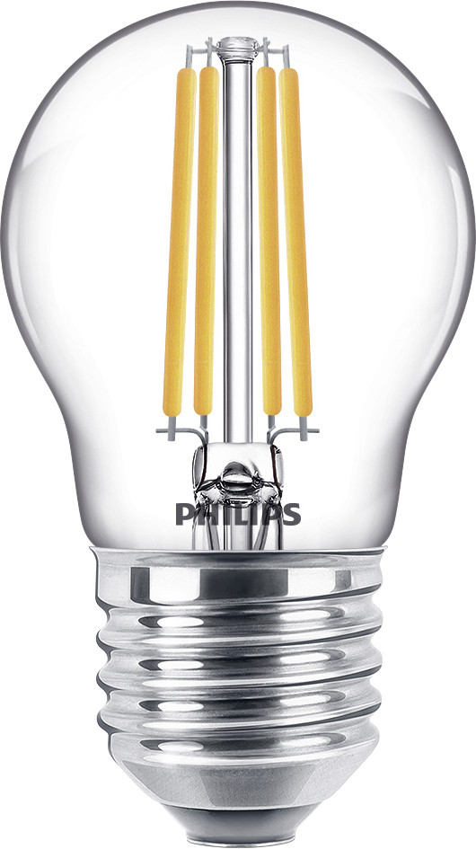 Philips LED-Leuchtmittel Filament Tropfenform P45 E27 6,5W warmweiß
