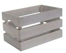 TrendLine Holzbox weiß lasiert 28 x 18,5 x 17 cm (L x B )